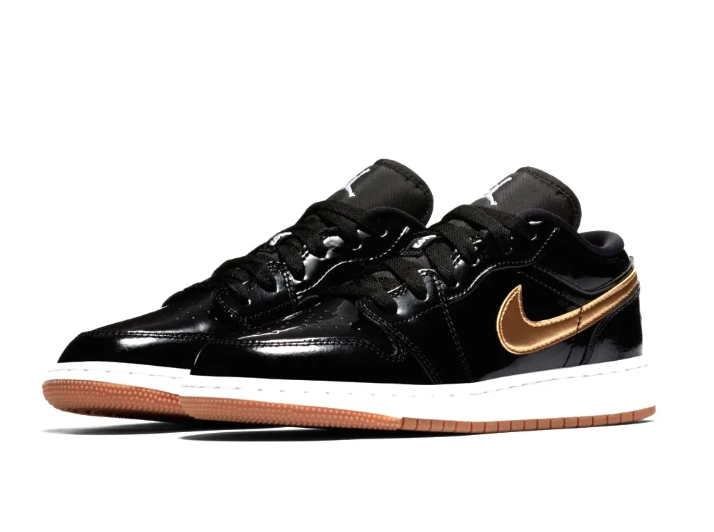 Air Jordan 1 Low (GS) "Shiny Gold"