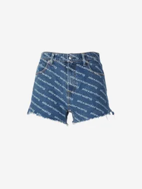 Alexander Wang Shorts Denim Logo