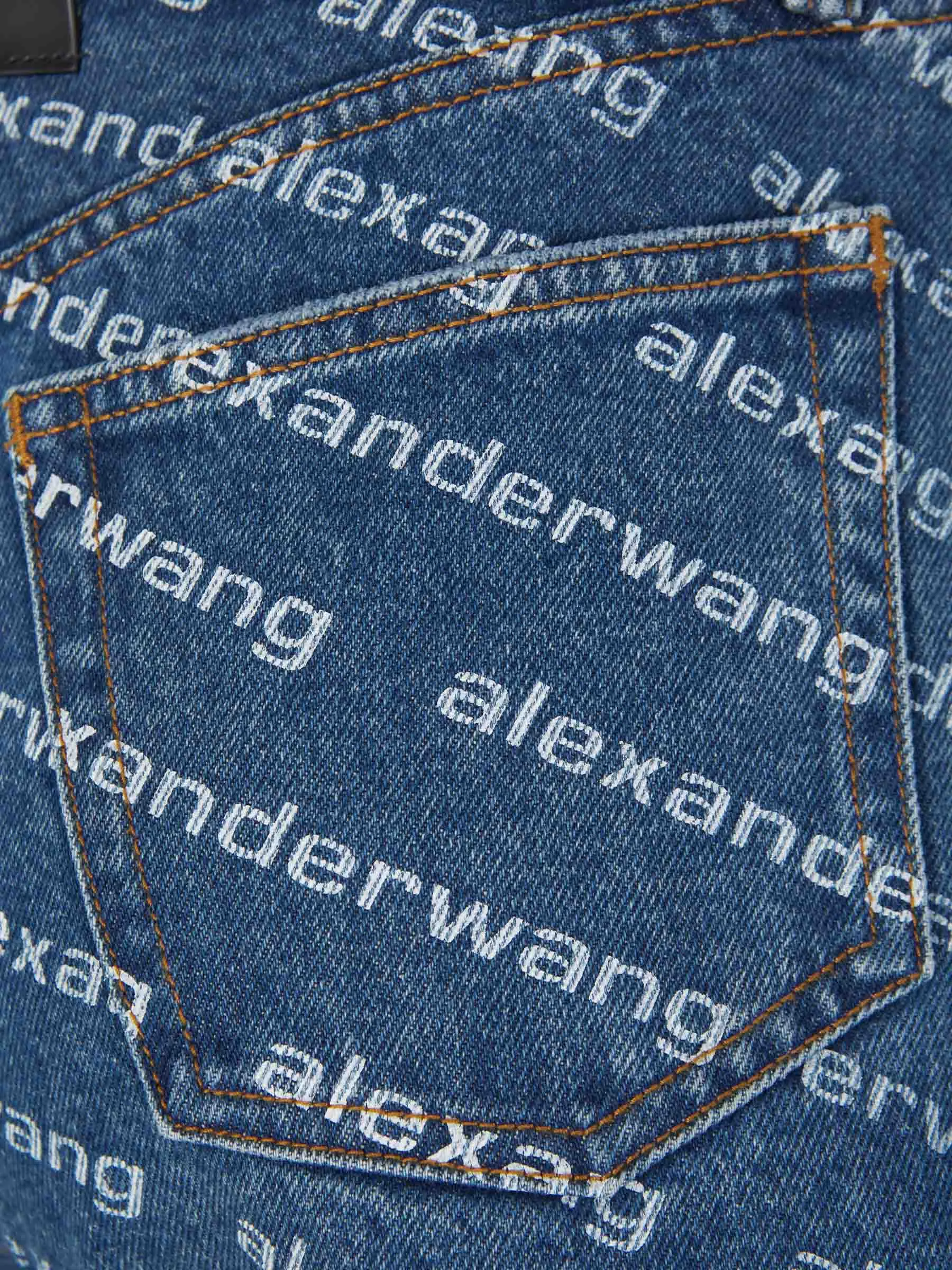 Alexander Wang Shorts Denim Logo