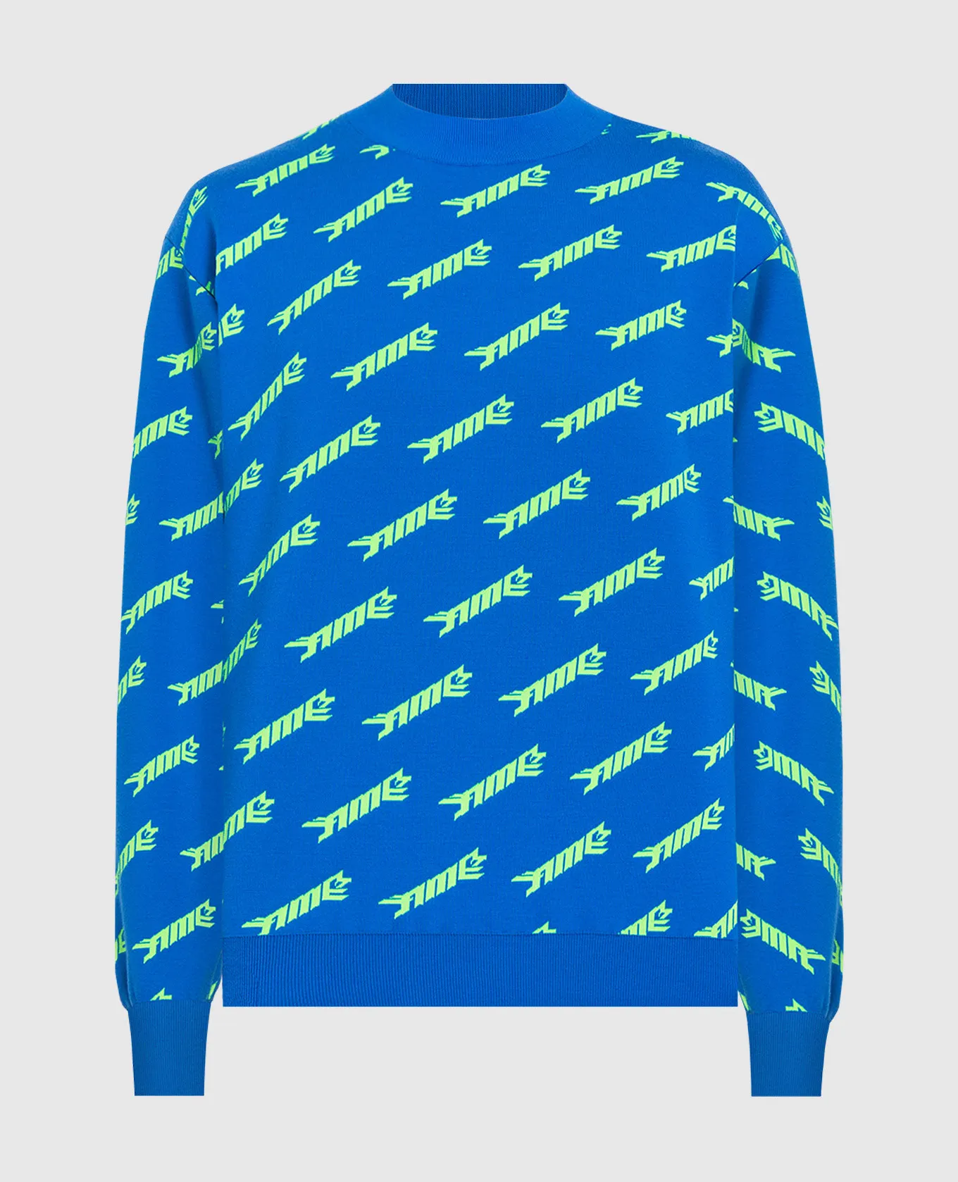 AMBUSH Blue sweatshirt with a logo pattern