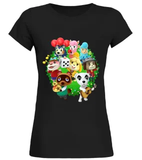 Animal Crossing New leaf Sweatshirt Camiseta cuello redondo Mujer