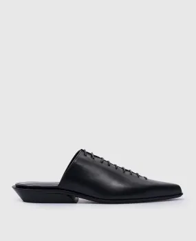 Ann Demeulemeester River Lages black leather mules