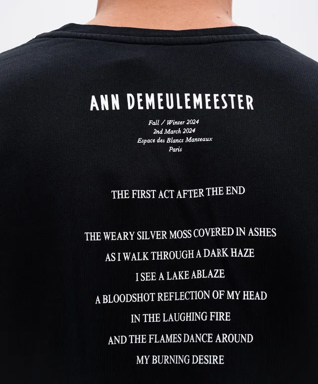 Ann Demeulemeester Wannes black sweatshirt