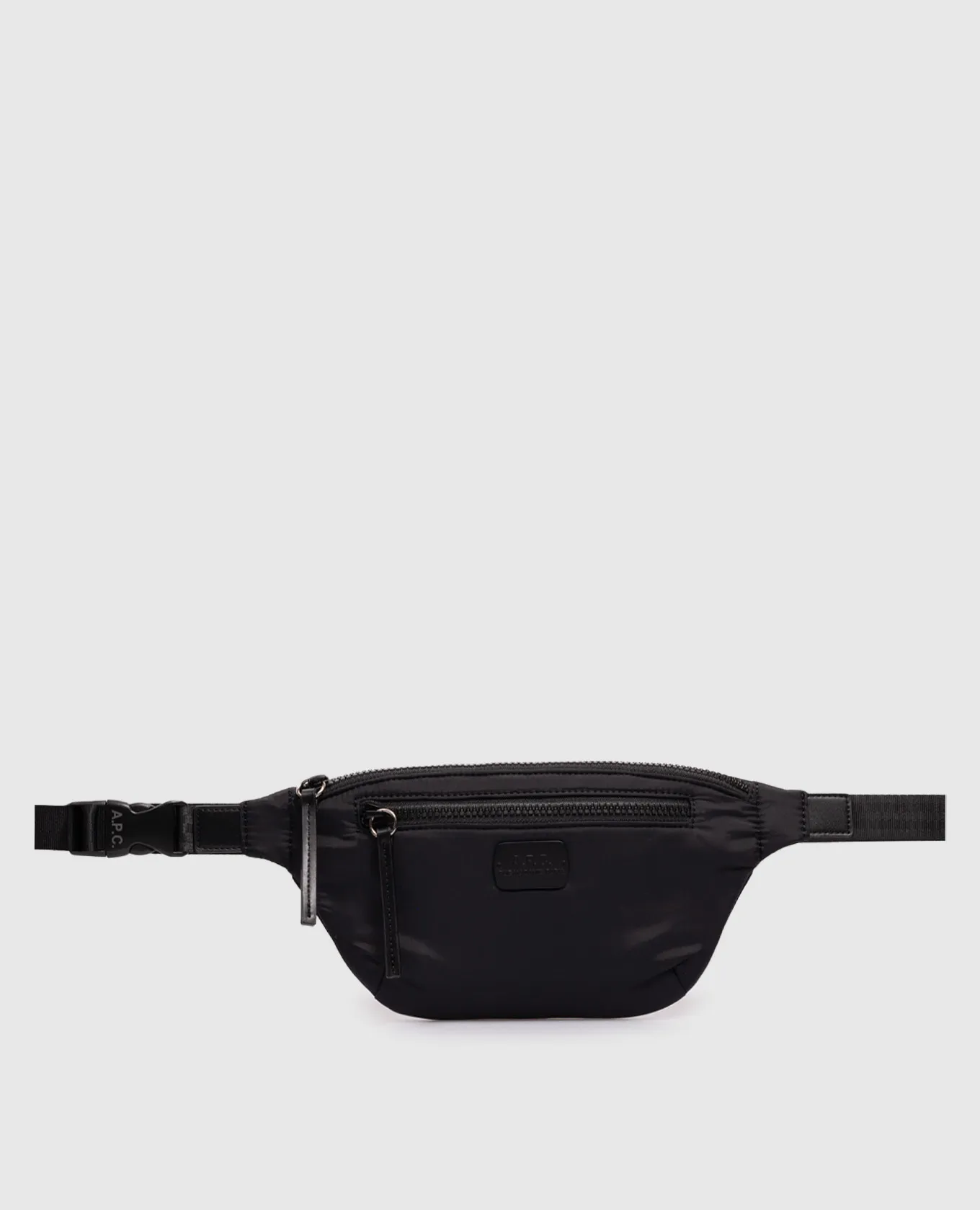 A.P.C Black logo waist bag