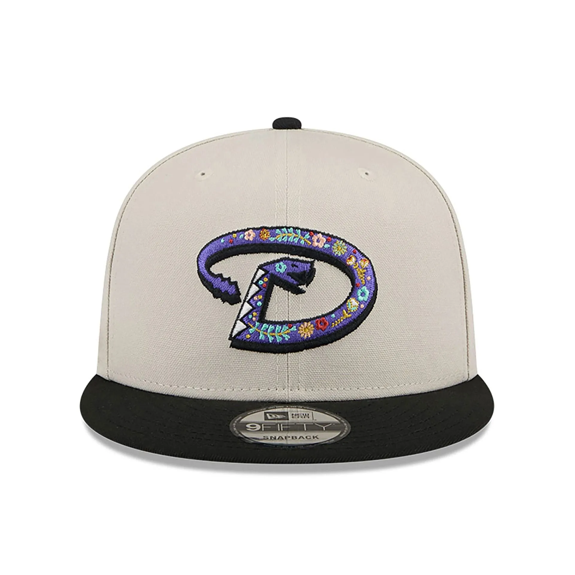 Arizona Diamondbacks Gorra Snapback 9FIFTY con Relleno Floral en Beige Claro