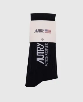 AUTRY Children's blue socks with a logo