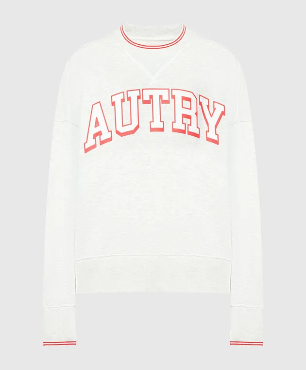 AUTRY Gray sweatshirt with logo print