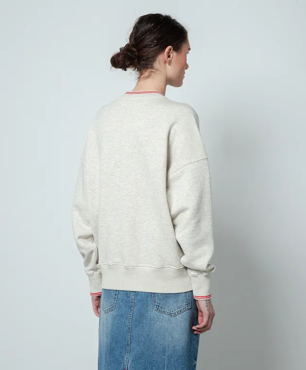 AUTRY Gray sweatshirt with logo print