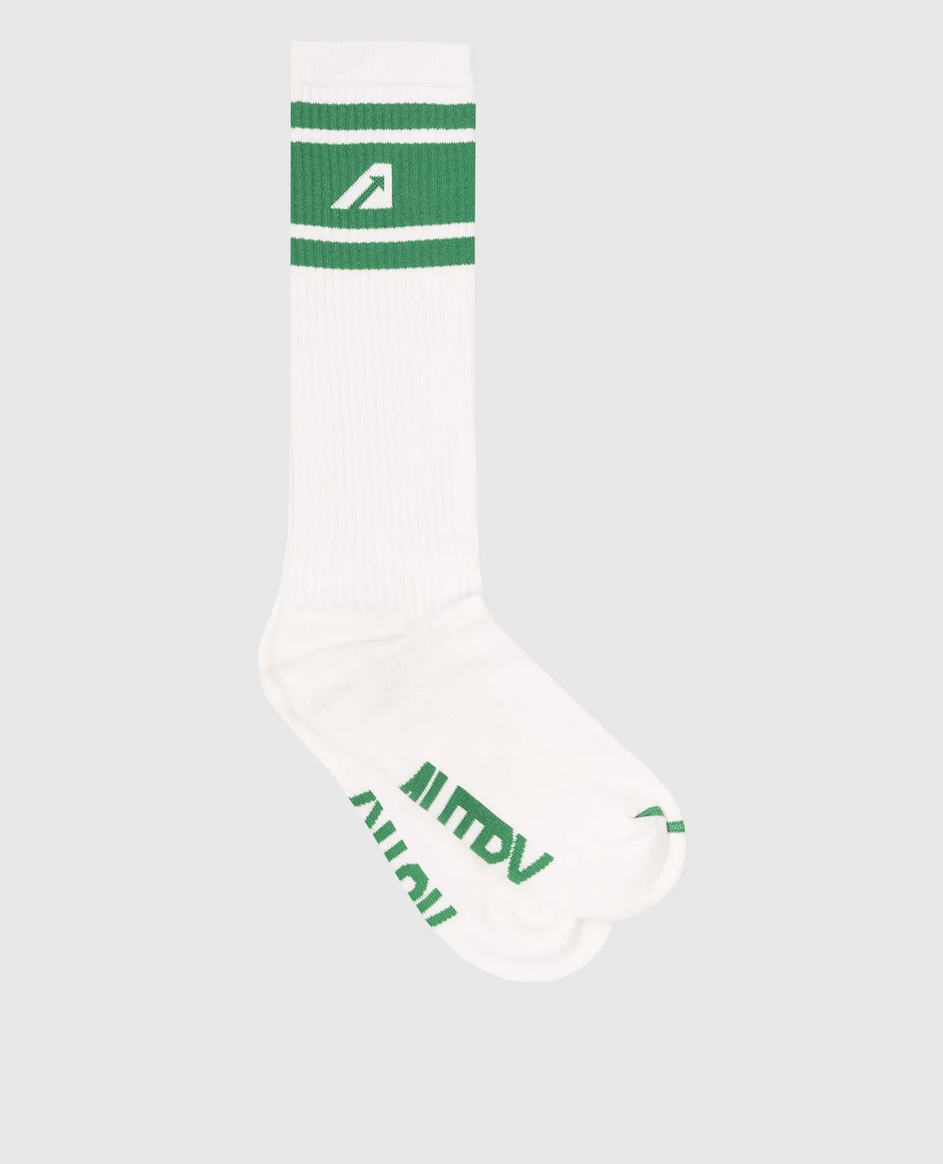 AUTRY White socks with contrasting logo