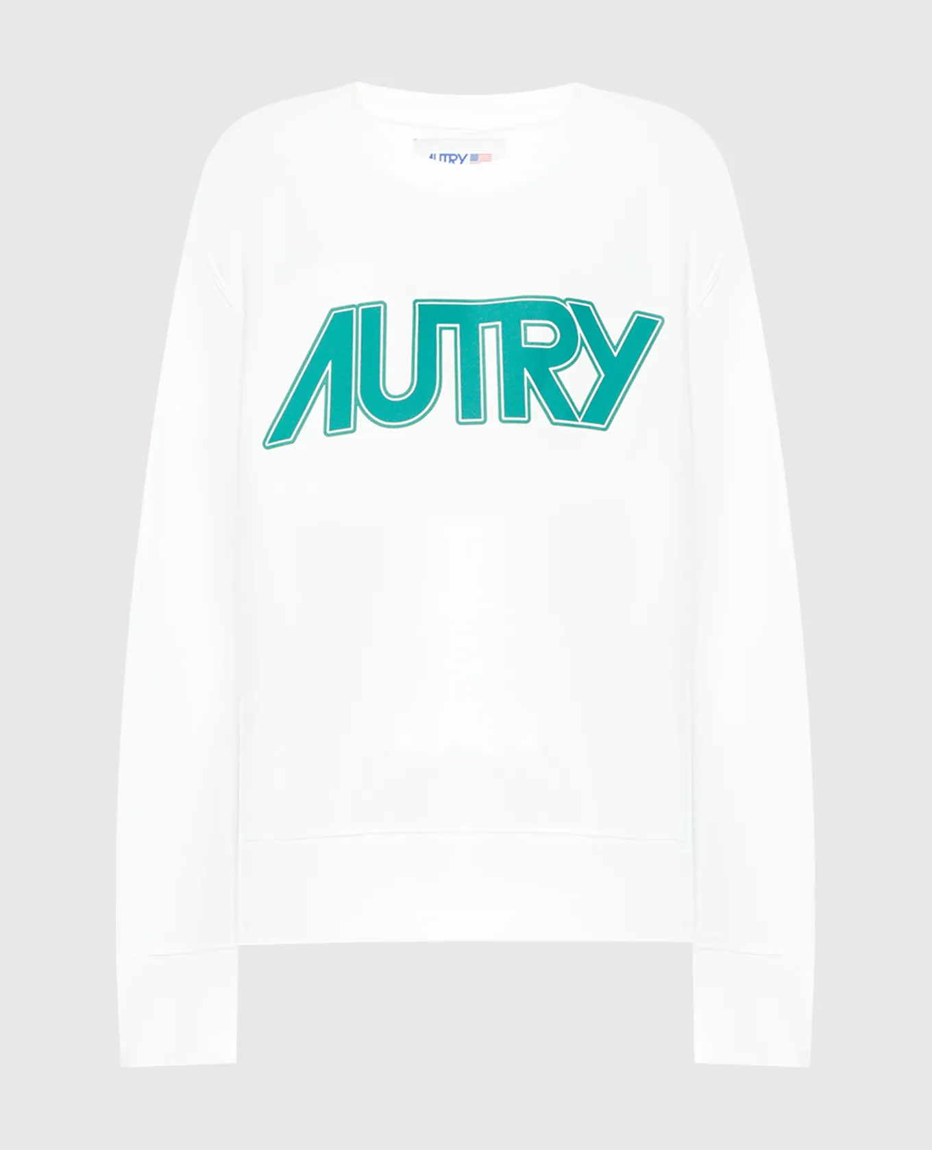 AUTRY White sweatshirt with logo print