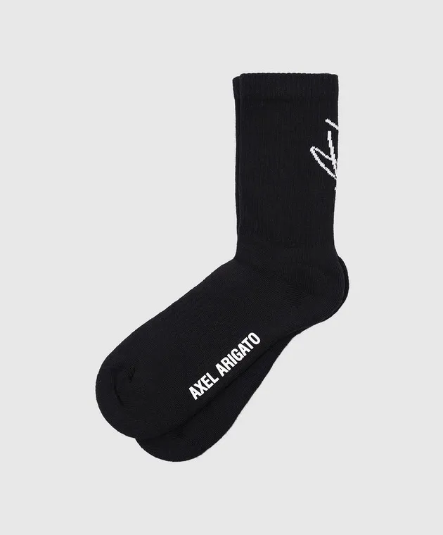 Axel Arigato Black socks with contrasting logo