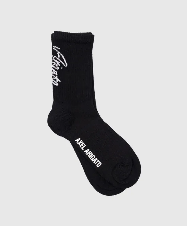 Axel Arigato Black socks with contrasting logo