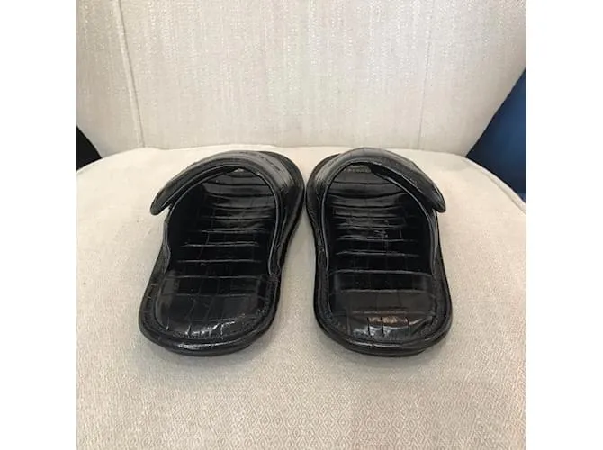 BALENCIAGA Mules y zuecos T.UE 37 cuero Negro 