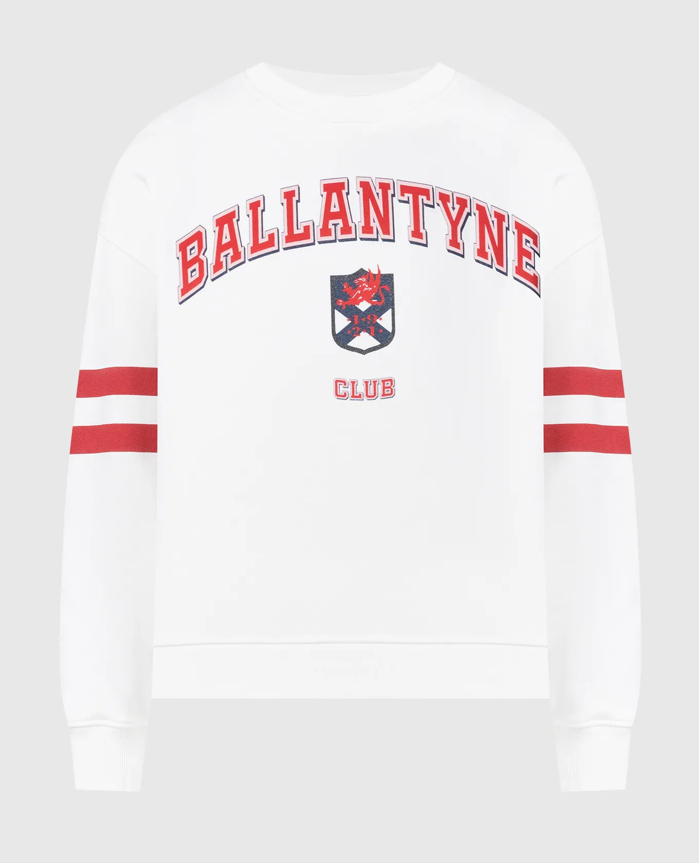 Ballantyne CLUB HERITAGE white sweatshirt with logo