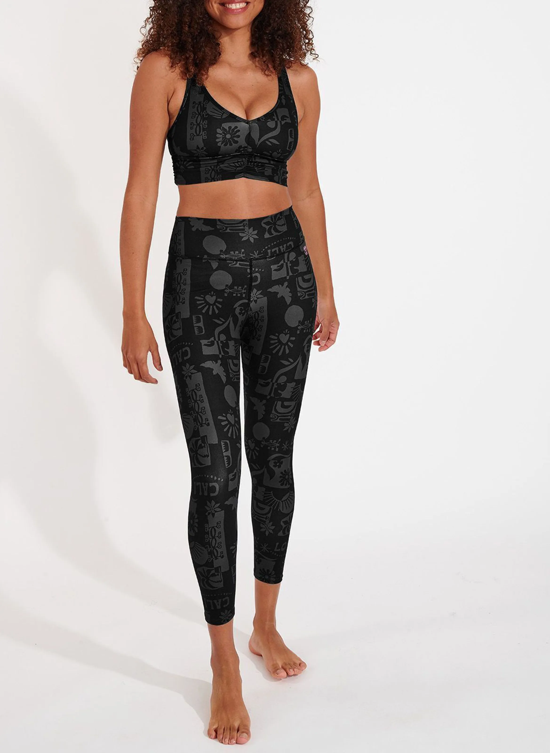 BANANA MOON AETO WELLZEN - Legging deportivo con estampado en negro