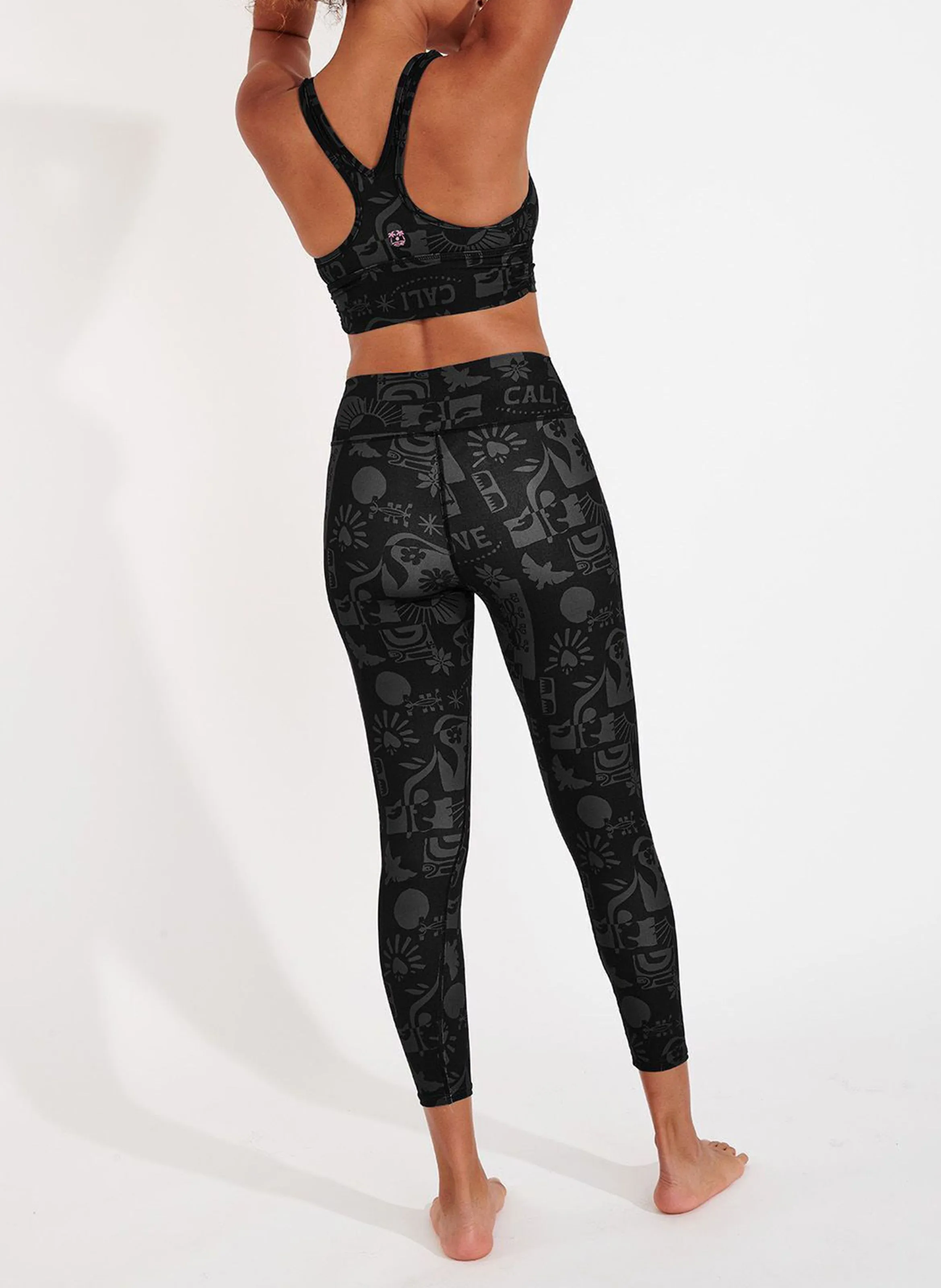 BANANA MOON AETO WELLZEN - Legging deportivo con estampado en negro