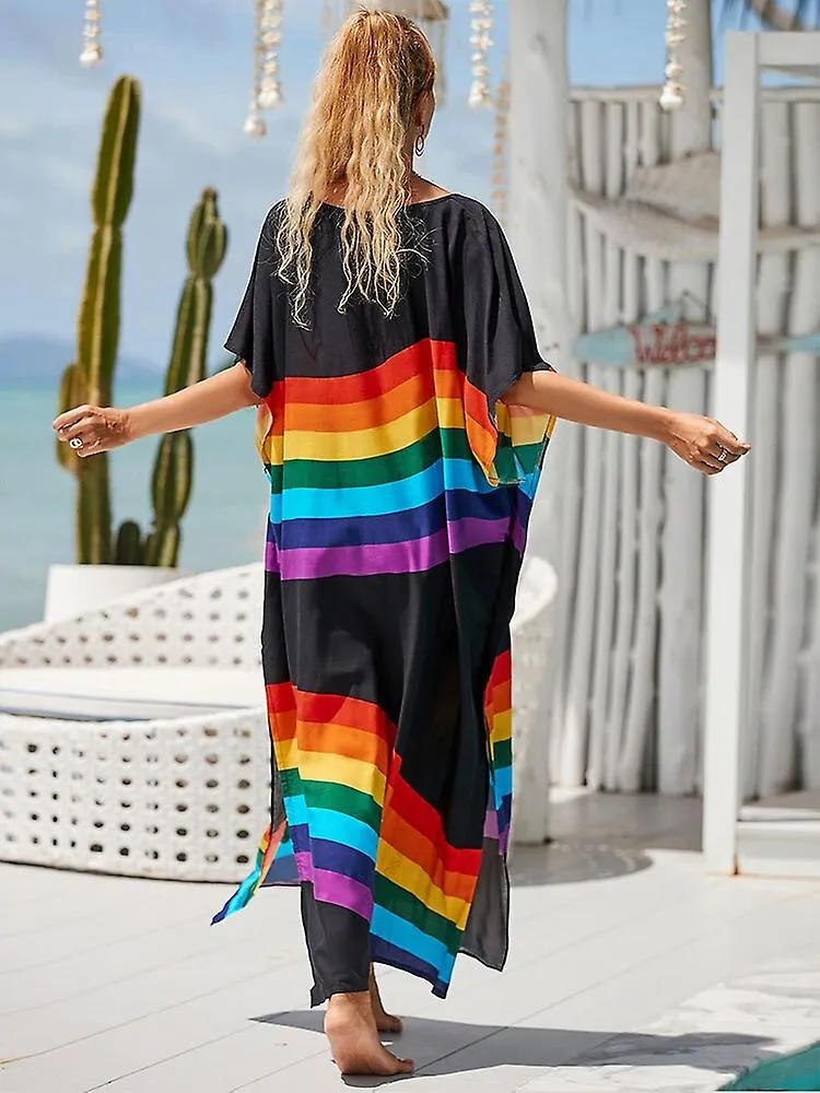 Boho printed caftan dress q1476-15