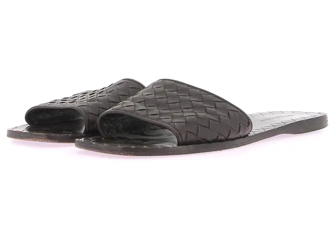 BOTTEGA VENETA Sandalias T.EU 37 Piel Castaño 