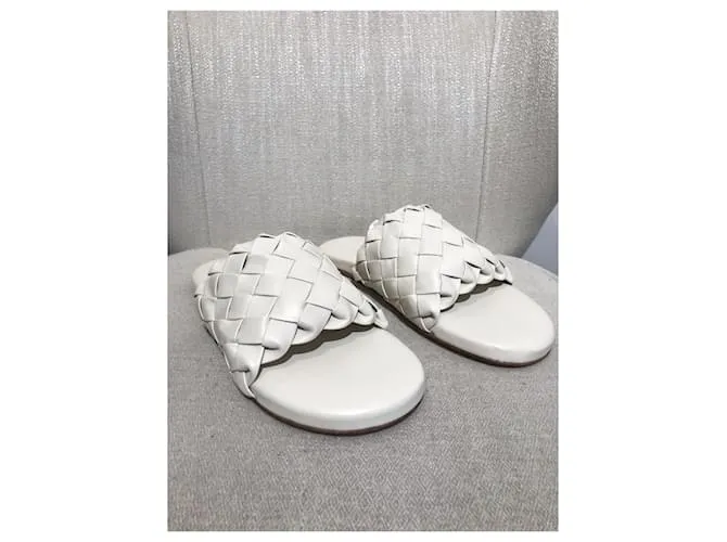 BOTTEGA VENETA Sandalias T.EU 41 Piel Blanco 