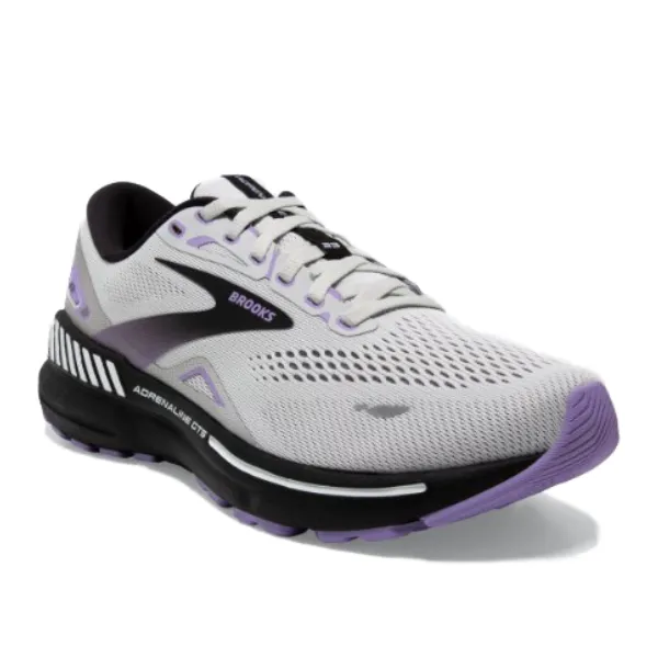 Brooks Adrenaline GTS 23 Mujer Gris/Negro/Morado