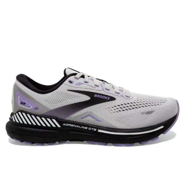 Brooks Adrenaline GTS 23 Mujer Gris/Negro/Morado