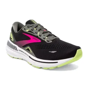 Brooks Adrenaline GTS 23 para mujer Negro/Gunmetal/Verde afilado