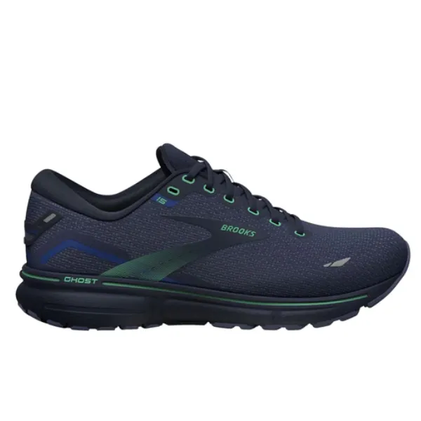 Brooks Hombre Ghost 15 Crown Azul/Negro/Verde