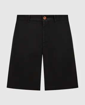 Brunello Cucinelli Black linen shorts