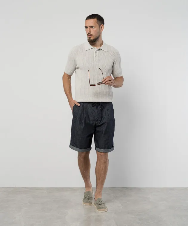 Brunello Cucinelli Blue denim shorts