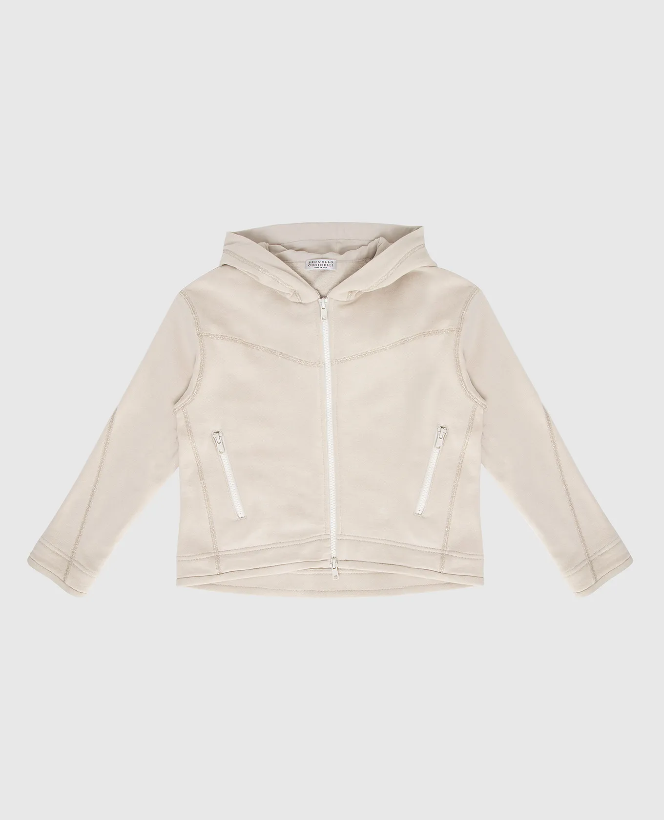 Brunello Cucinelli Children's light beige sweatshirt