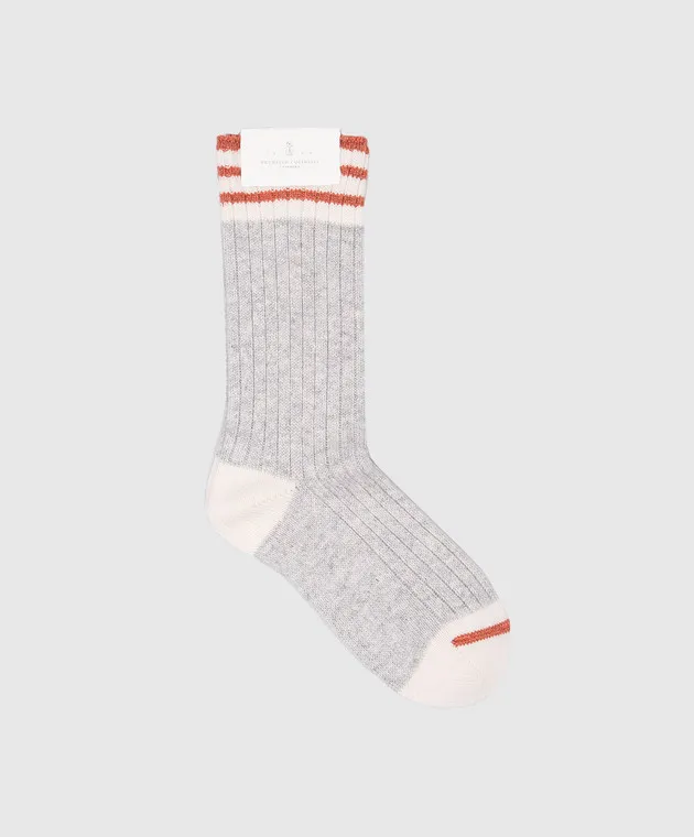 Brunello Cucinelli Gray cashmere socks