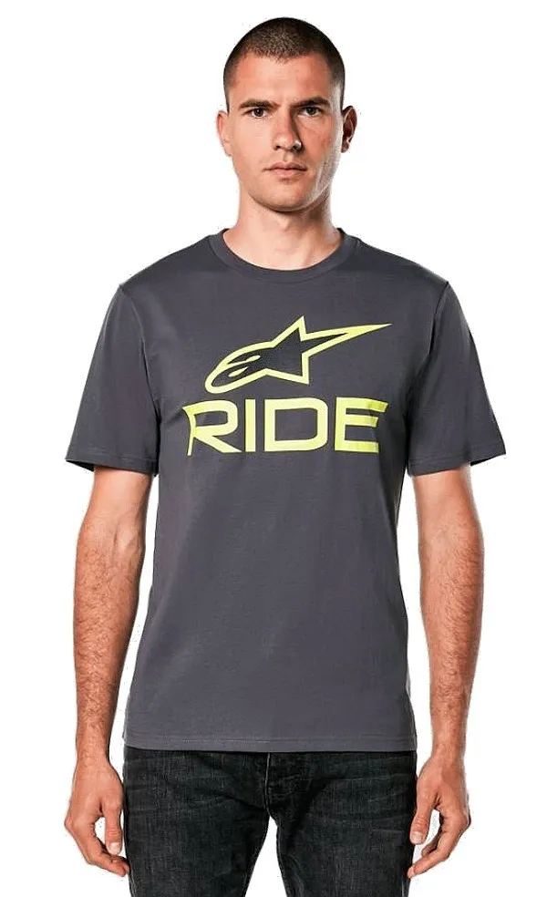 camisa Alpinestars Ride 4.0 CSF - Charcoal/Lime/Black - men´s