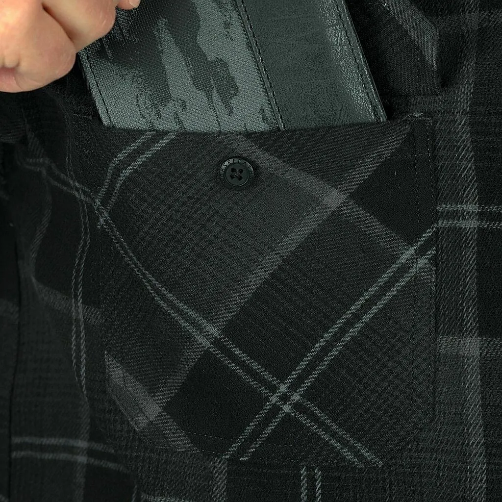 camisa Horsefeathers Dough LS - Anthracite - men´s