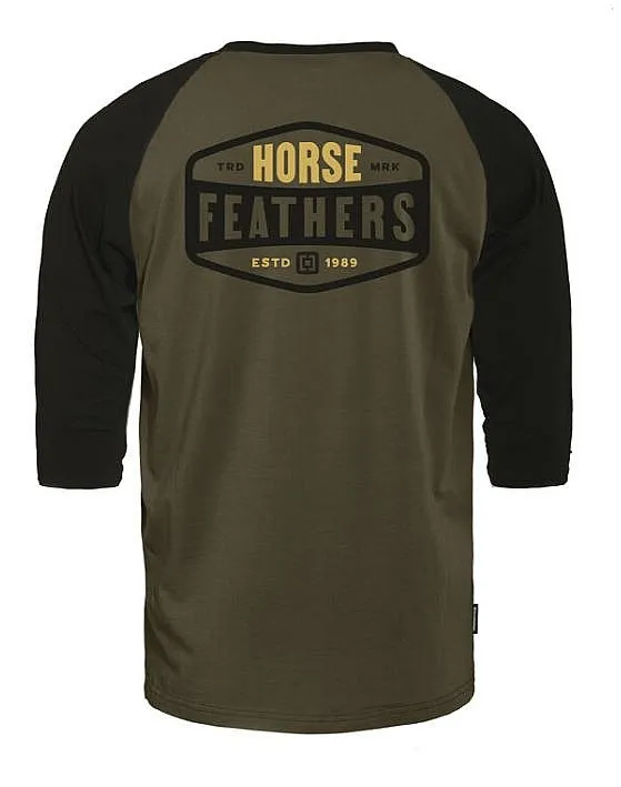 camisa Horsefeathers Hexagon II Raglan - Burnt Olive - men´s