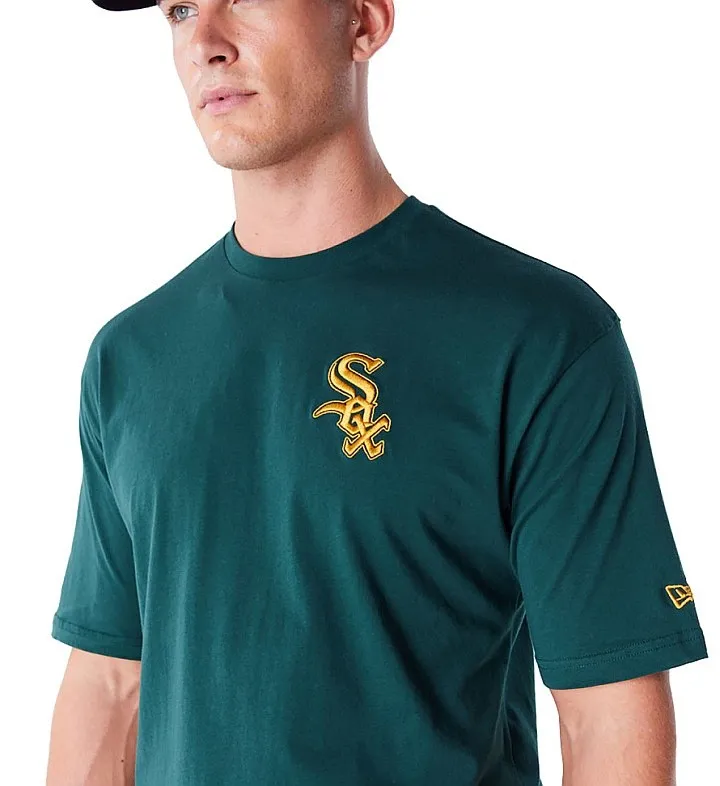 camisa New Era League Essential LC OS MLB Chicago White Sox - Dark Green - men´s