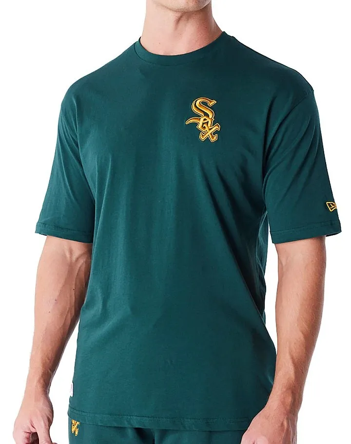 camisa New Era League Essential LC OS MLB Chicago White Sox - Dark Green - men´s