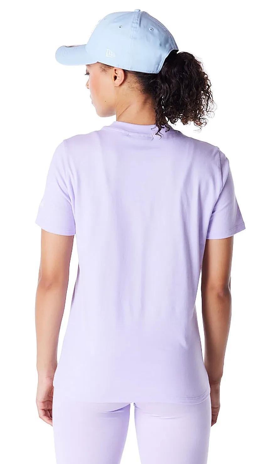 camisa New Era League Essential Regular MLB New York Yankees - Pastel Lilac/White - women´s