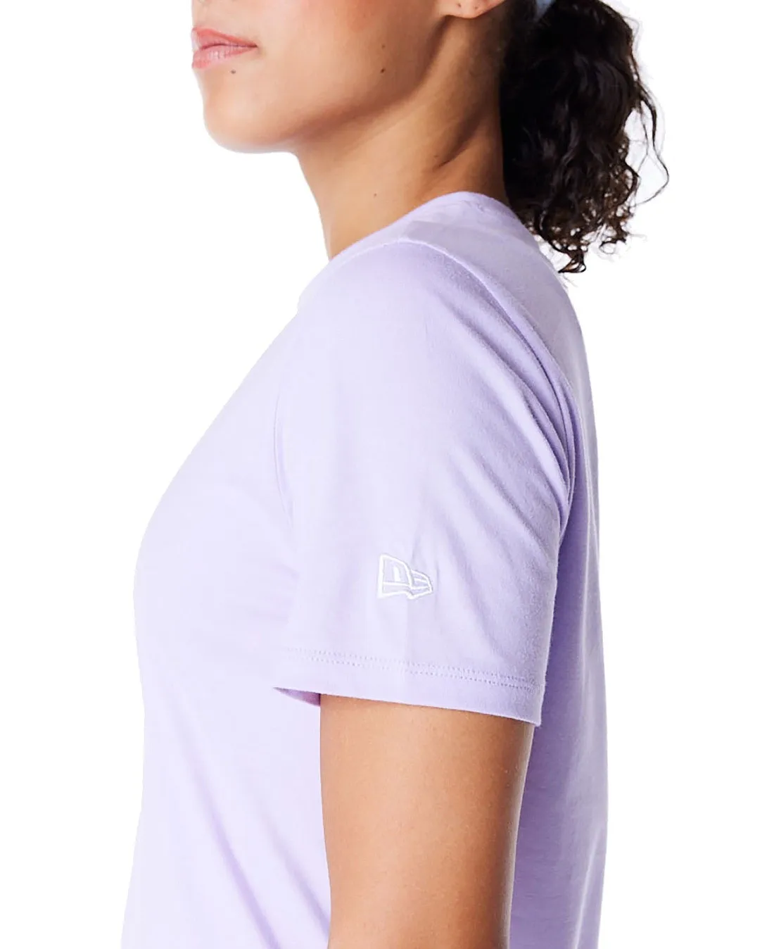 camisa New Era League Essential Regular MLB New York Yankees - Pastel Lilac/White - women´s