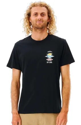 camisa Rip Curl Search Icon - Black - men´s