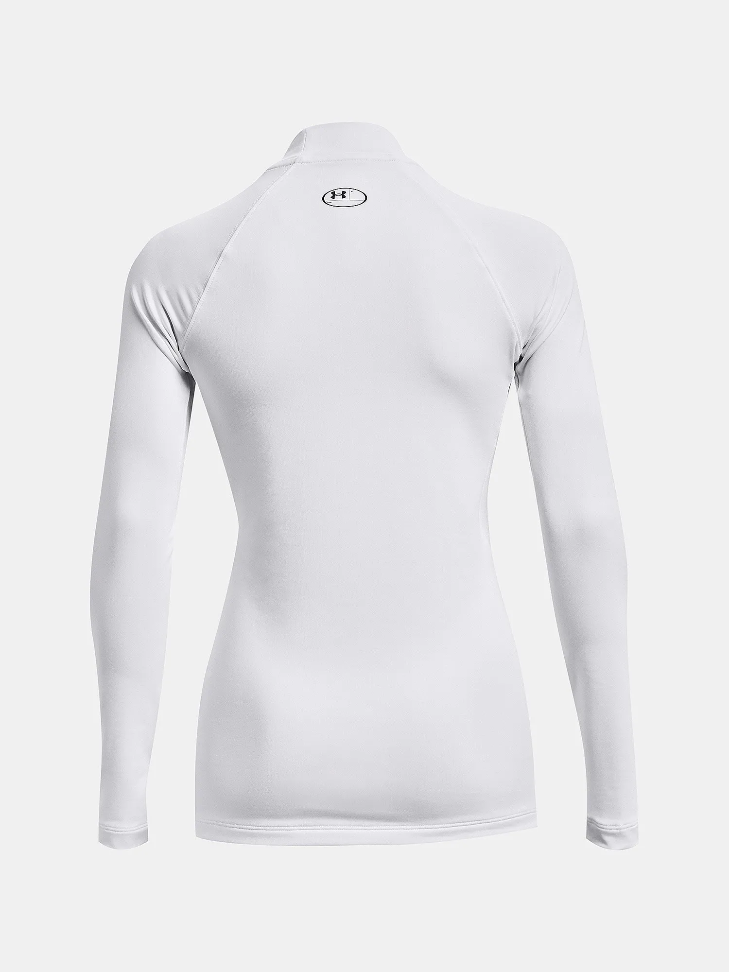 camisa Under Armour ColdGear Authentics Mock Neck LS - White - women´s