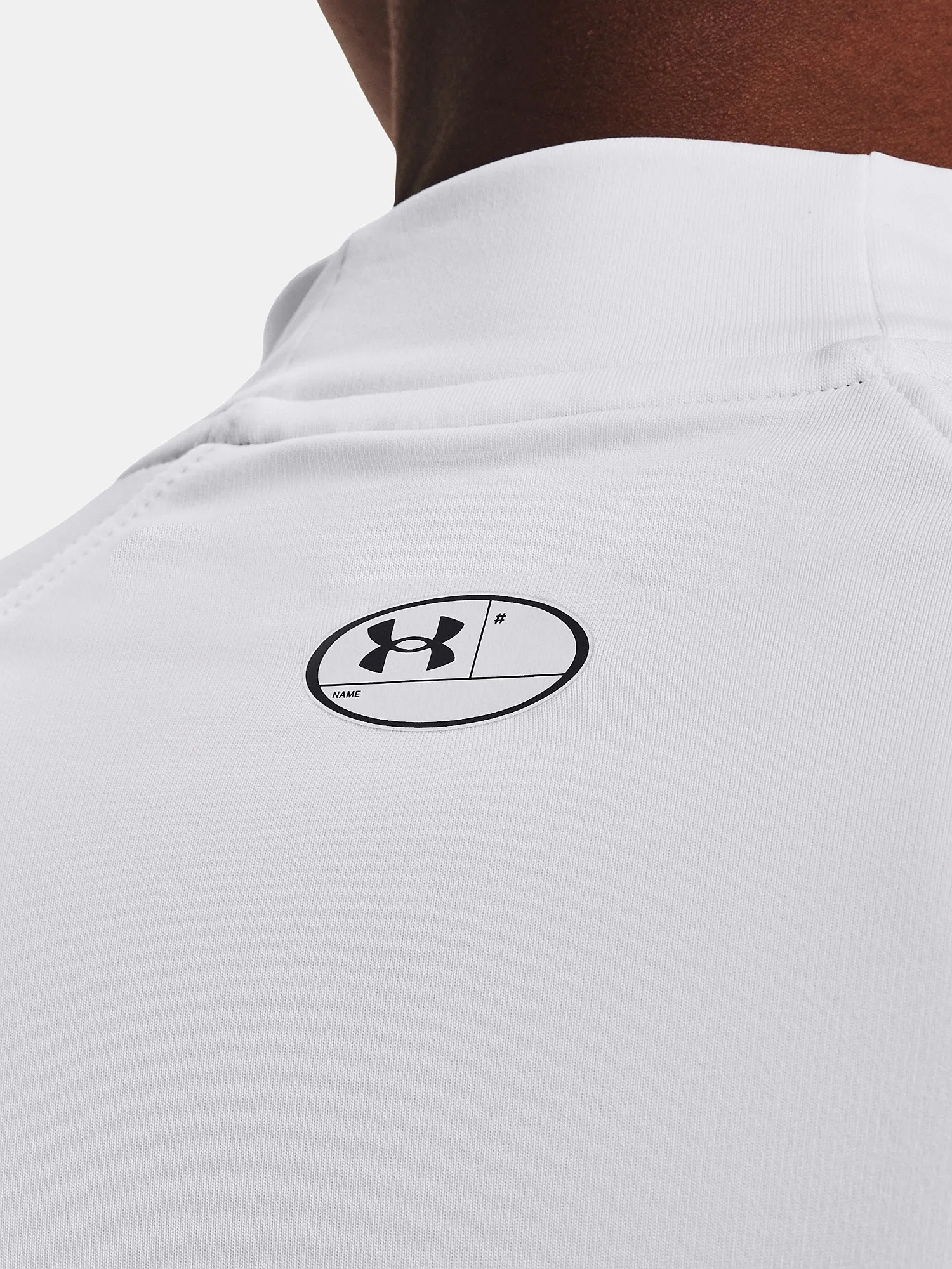 camisa Under Armour ColdGear Authentics Mock Neck LS - White - women´s