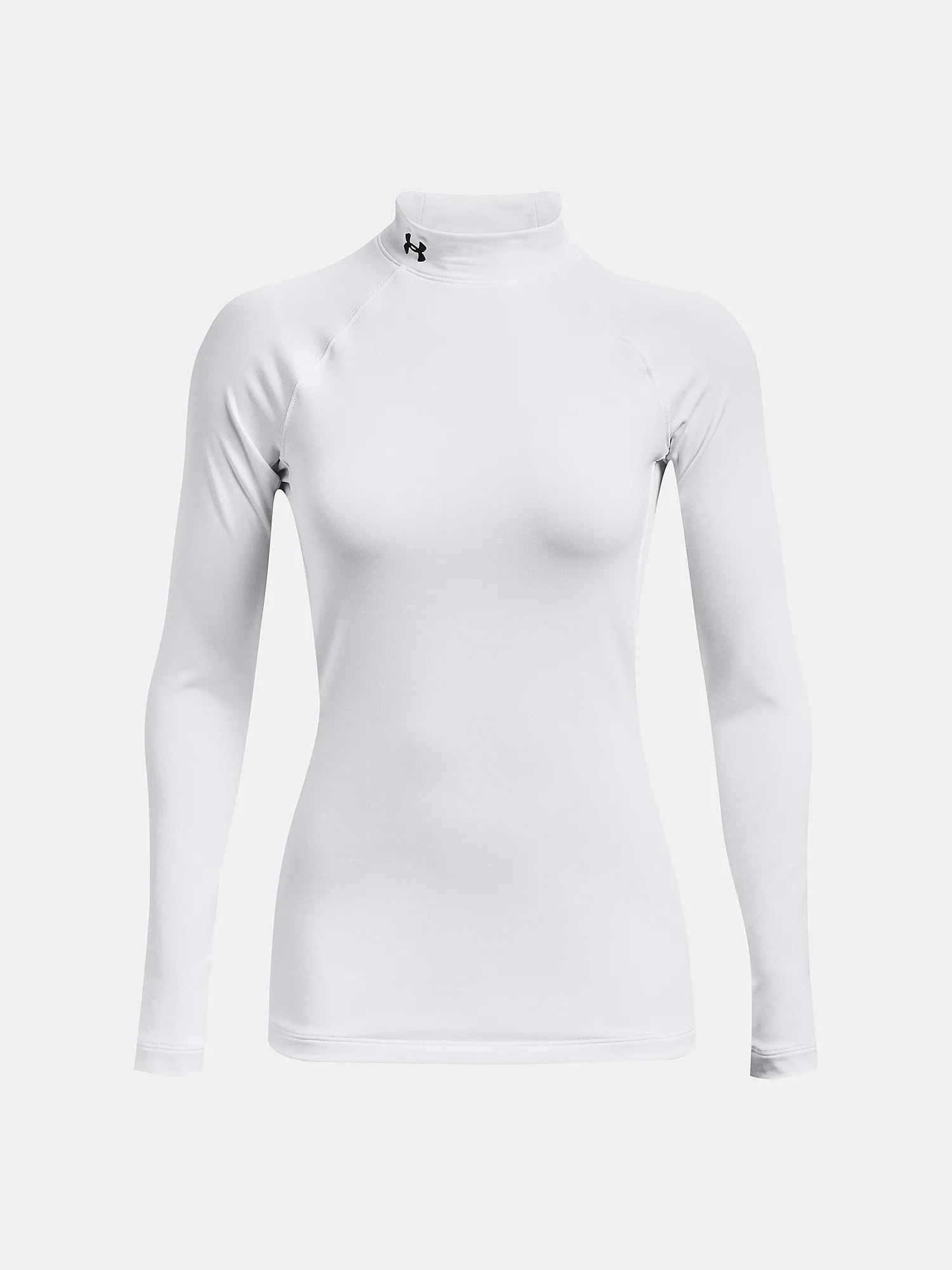 camisa Under Armour ColdGear Authentics Mock Neck LS - White - women´s