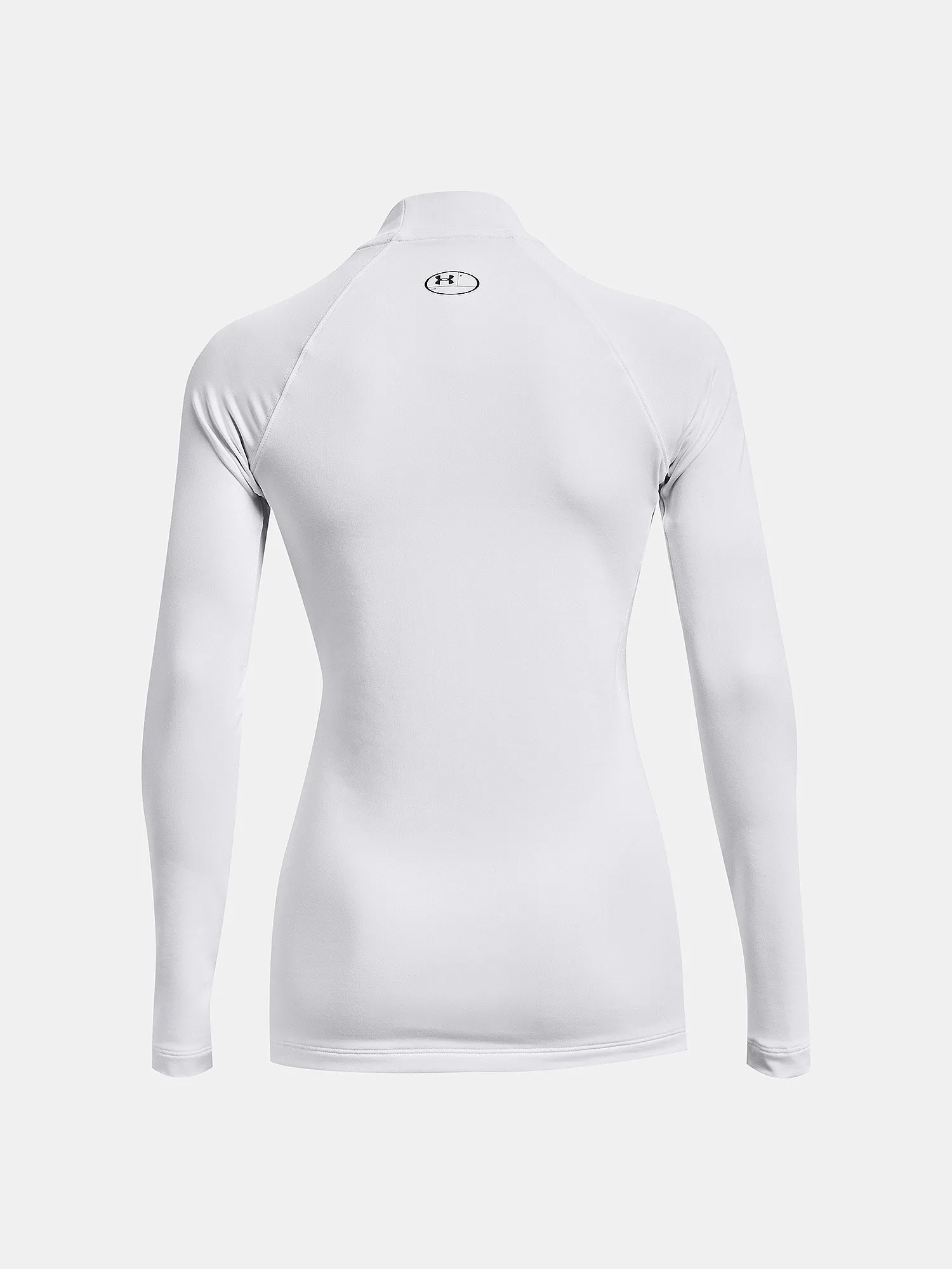 camisa Under Armour ColdGear Authentics Mock Neck LS - White - women´s