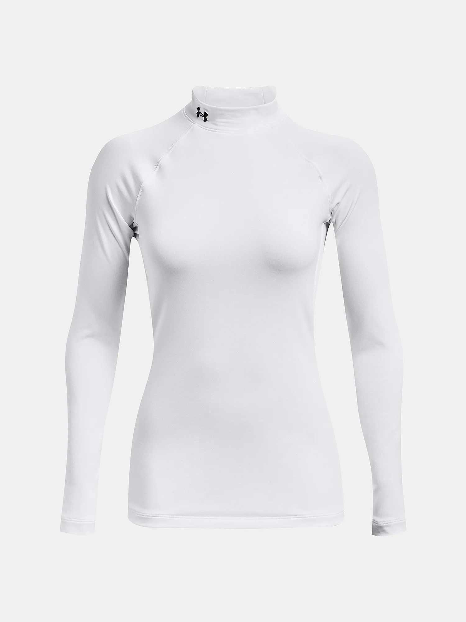 camisa Under Armour ColdGear Authentics Mock Neck LS - White - women´s