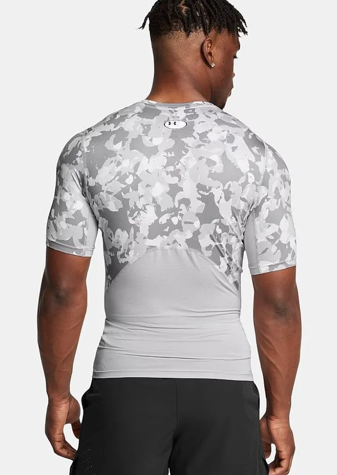 camisa Under Armour HG Armour Printed - Mod Gray/Black - men´s