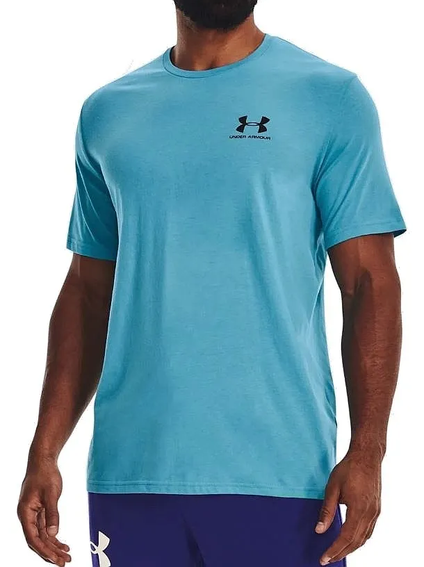 camisa Under Armour Sportstyle Left Chest - Horizon Blue/Black - men´s