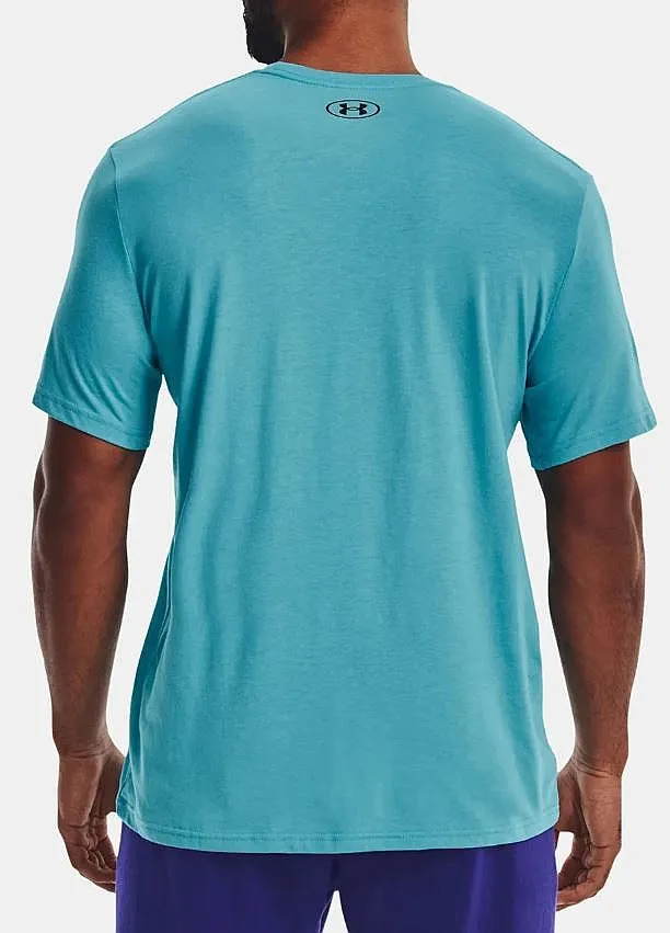 camisa Under Armour Sportstyle Left Chest - Horizon Blue/Black - men´s