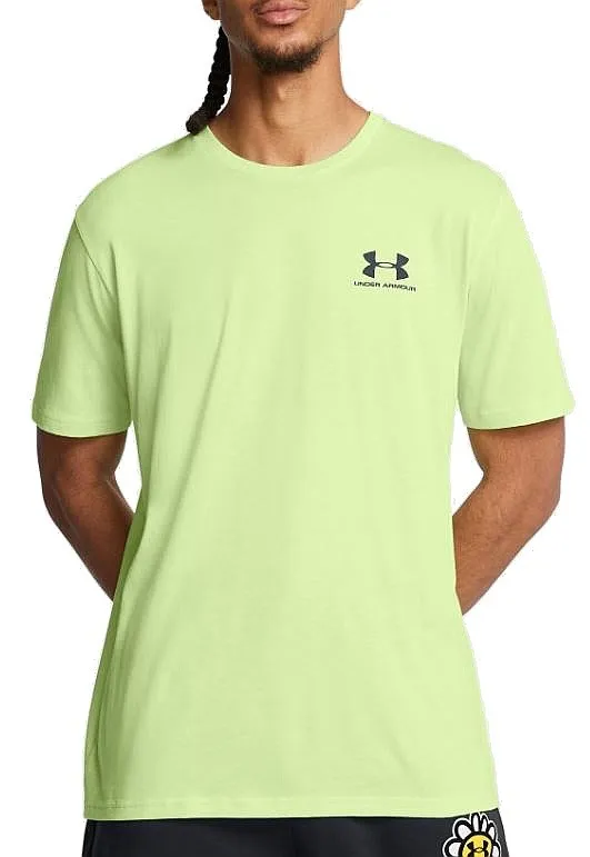 camisa Under Armour Sportstyle Left Chest - Morph Green/Black - men´s