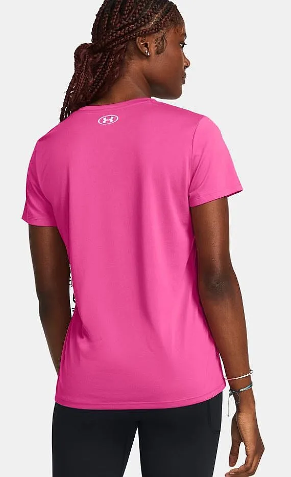 camisa Under Armour Tech SSV Solid - Rebel Pink/White - women´s