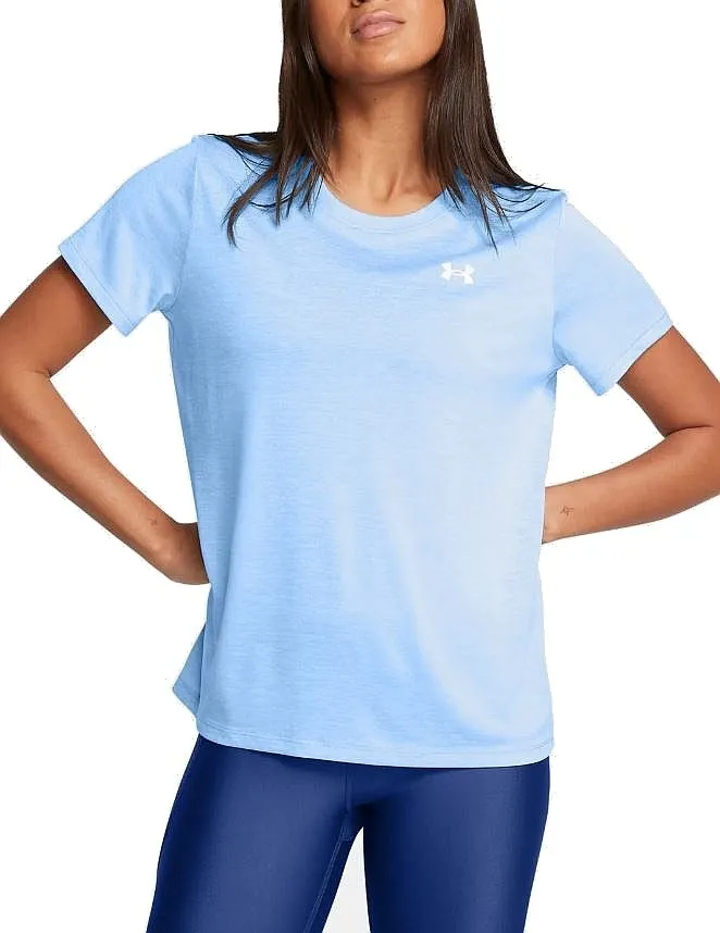 camisa Under Armour Tech SSV Twist - Horizon Blue/White - women´s